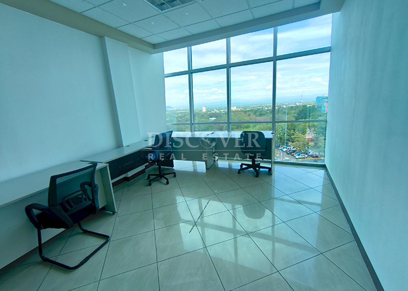Office spaces for rent in a corporate building on Pista Suburbana