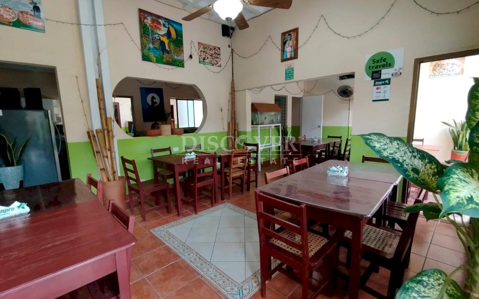House with established restaurant for sale in Masaya 